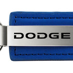 Dodge Leather Key Fob - Blue