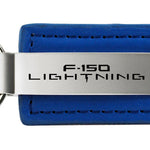 Ford F-150 Lightning Leather Key Fob - Blue