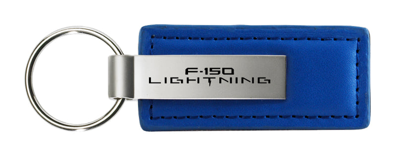 Ford F-150 Lightning Leather Key Fob - Blue