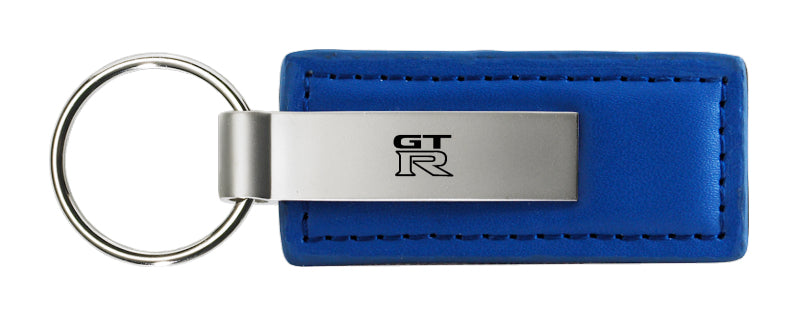 Nissan GTR Leather Key Fob - Blue