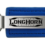 Ram Longhorn Limited Edition Leather Key Fob - Blue