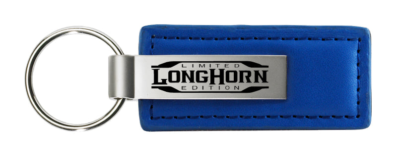 Ram Longhorn Limited Edition Leather Key Fob - Blue