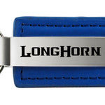 Ram Longhorn Leather Key Fob - Blue