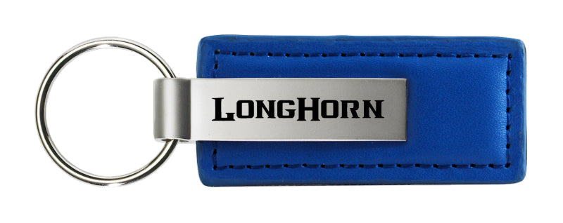 Ram Longhorn Leather Key Fob - Blue