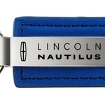 Lincoln Nautilus Leather Key Fob - Blue