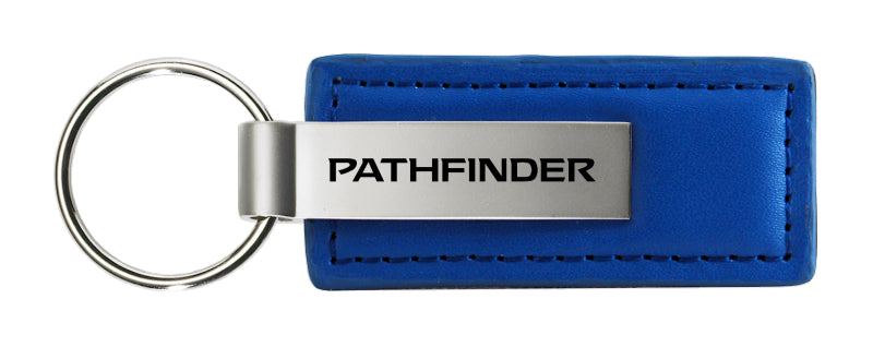 Nissan Pathfinder Leather Key Fob - Blue