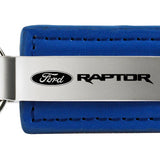 Ford Raptor Leather Key Fob - Blue