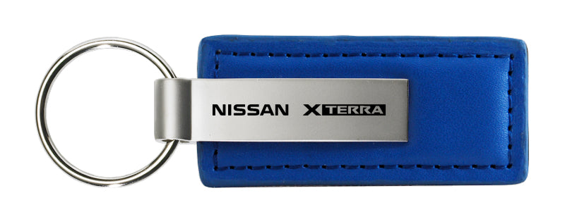 Nissan Xterra Leather Key Fob - Blue