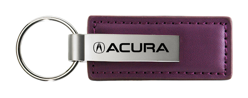 Acura Leather Key Fob - Purple