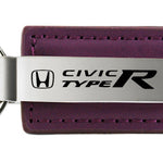 Honda Civic Type R Leather Key Fob - Purple