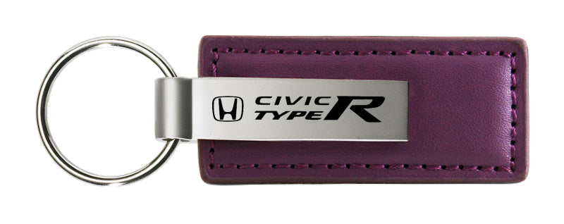 Honda Civic Type R Leather Key Fob - Purple