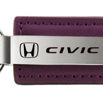 Honda Civic Leather Key Fob - Purple