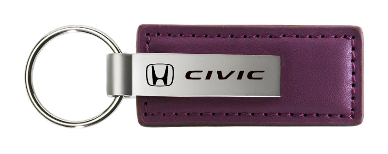 Honda Civic Leather Key Fob - Purple