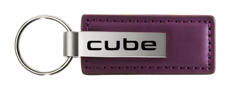 Nissan Cube Leather Key Fob - Purple
