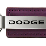 Dodge Leather Key Fob - Purple