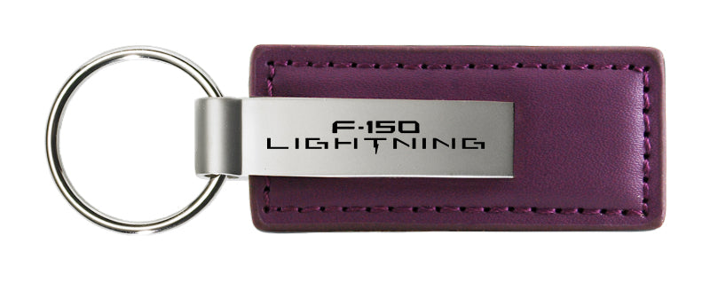 Ford F-150 Lightning Leather Key Fob - Purple