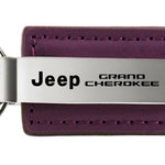 Jeep Grand Cherokee Leather Key Fob - Purple