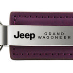 Jeep Grand Wagoneer Leather Key Fob - Purple