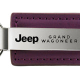 Jeep Grand Wagoneer Leather Key Fob - Purple