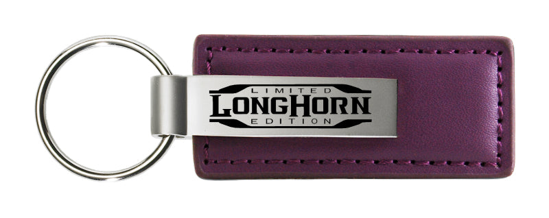 Ram Longhorn Limited Edition Leather Key Fob - Purple