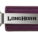 Ram Longhorn Leather Key Fob - Purple