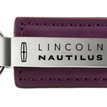 Lincoln Nautilus Leather Key Fob - Purple