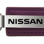 Nissan Leather Key Fob - Purple