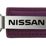 Nissan Leather Key Fob - Purple
