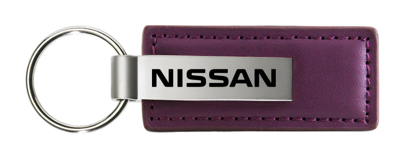 Nissan Leather Key Fob - Purple