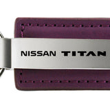 Nissan Titan Leather Key Fob - Purple