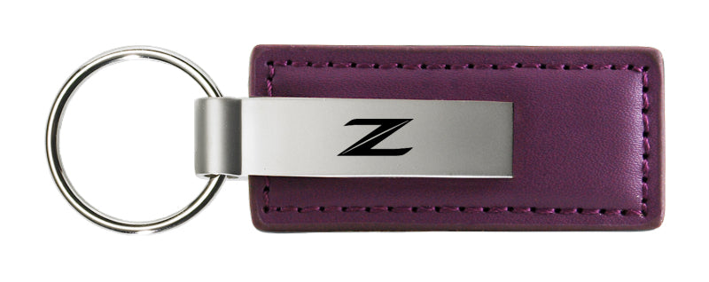 Nissan Z (New) Leather Key Fob - Purple