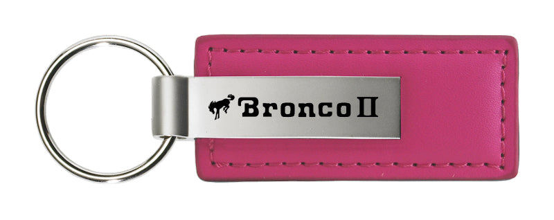 Ford Bronco II Leather Key Fob - Pink