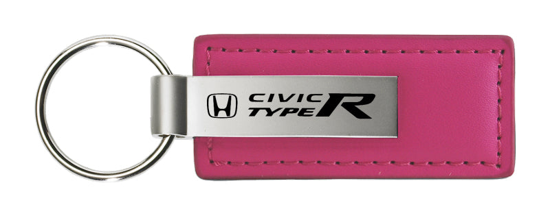 Honda Civic Type R Leather Key Fob - Pink