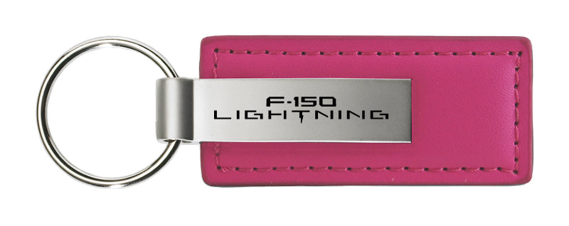 Ford F-150 Lightning Leather Key Fob - Pink