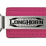 Ram Longhorn Limited Edition Leather Key Fob - Pink