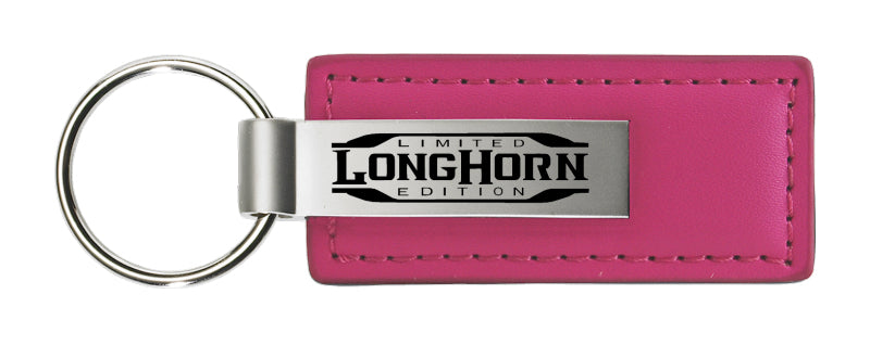 Ram Longhorn Limited Edition Leather Key Fob - Pink