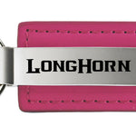 Ram Longhorn Leather Key Fob - Pink