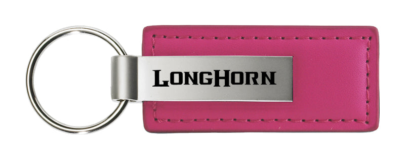 Ram Longhorn Leather Key Fob - Pink