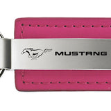 Mustang Leather Key Fob - Pink