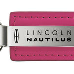 Lincoln Nautilus Leather Key Fob - Pink