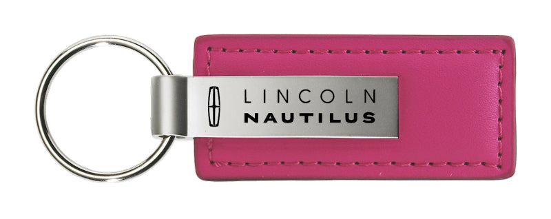 Lincoln Nautilus Leather Key Fob - Pink