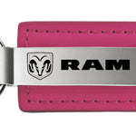 Ram Leather Key Fob - Pink