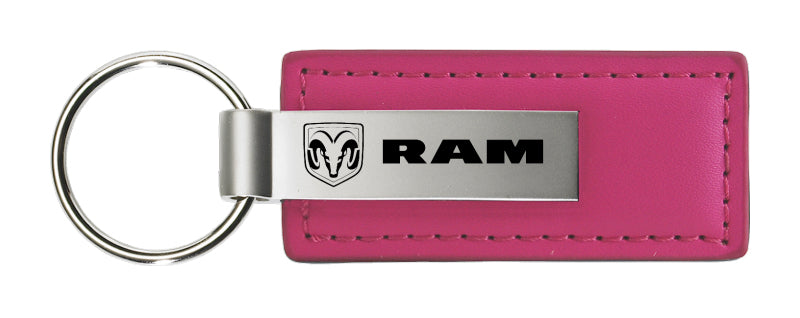 Ram Leather Key Fob - Pink