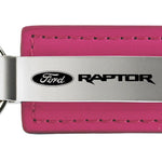 Ford Raptor Leather Key Fob - Pink