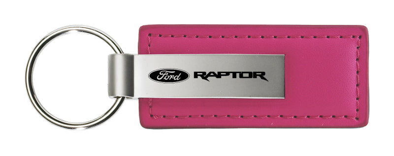 Ford Raptor Leather Key Fob - Pink