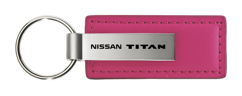 Nissan Titan Leather Key Fob - Pink