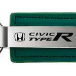 Honda Civic Type R Leather Key Fob - Green