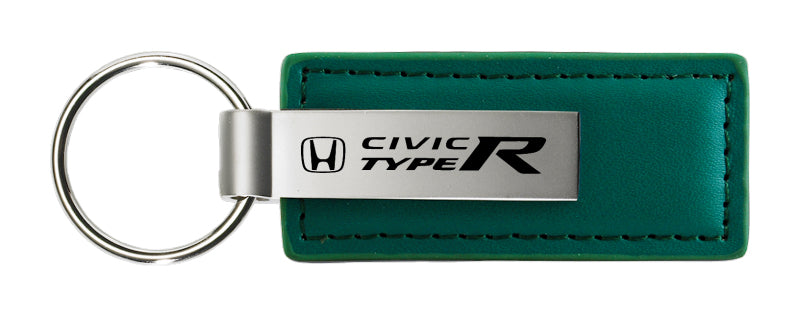 Honda Civic Type R Leather Key Fob - Green