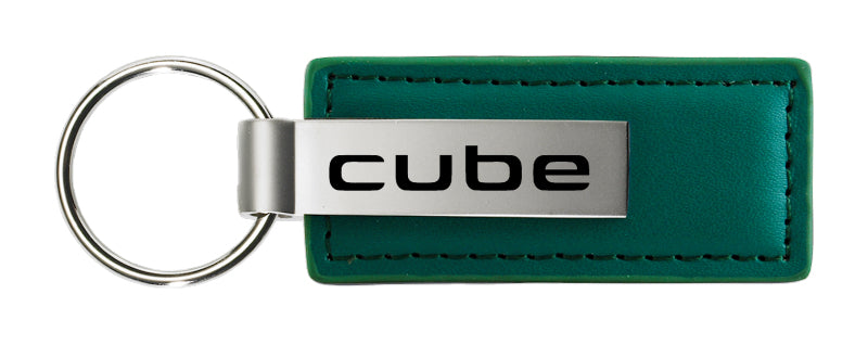 Nissan Cube Leather Key Fob - Green