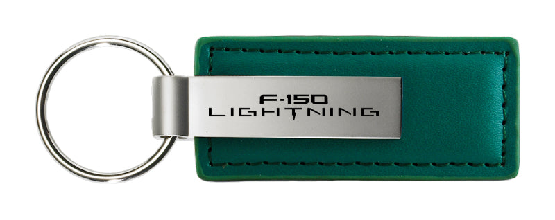 Ford F-150 Lightning Leather Key Fob - Green